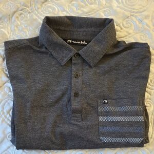 Travis Mathew Charcoal Polo Shirt for Men